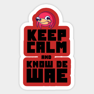 Do you know de wae Sticker